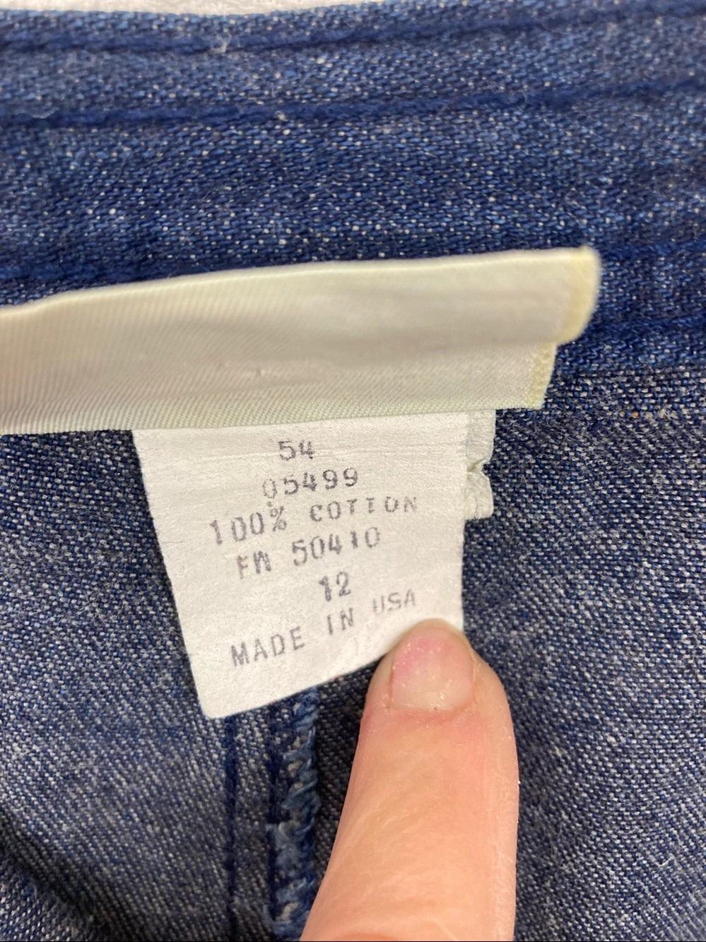 VTG Cherokee Women’s Pleated Denim Skirt sz 12 USA